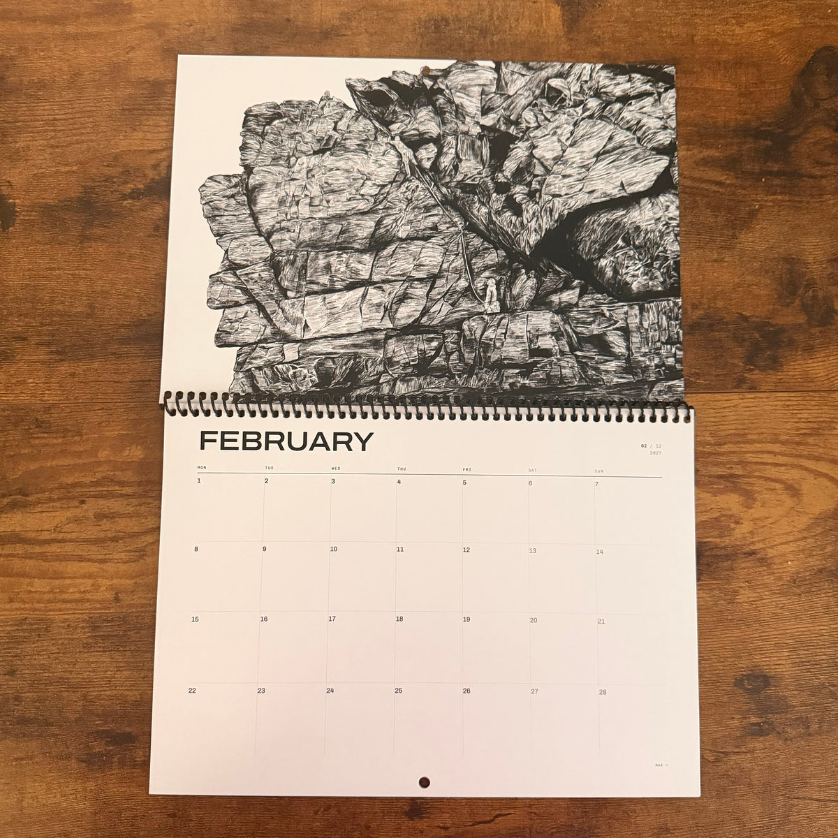 2027 Climbing Calendar