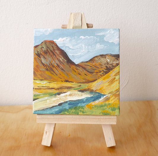 Day 45 - 7x7cm Mini Canvas - Isle of Skye