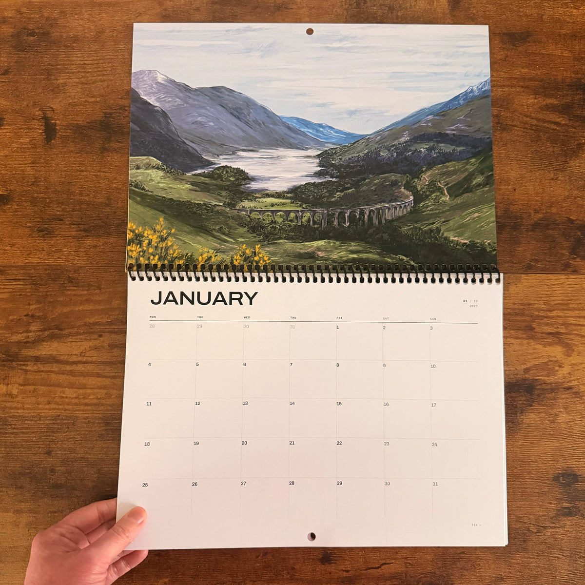 2027 Scottish Mountainscape Calendar