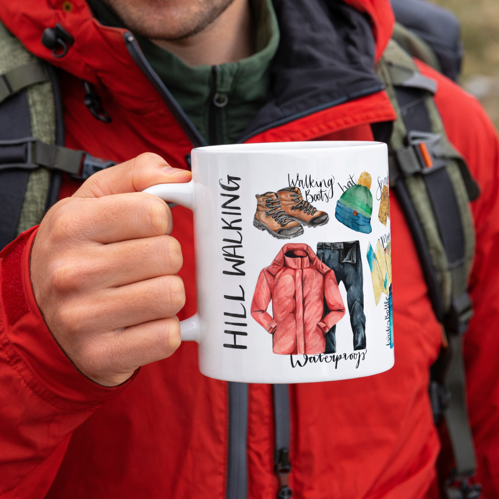 Hill Walking Ceramic Mug