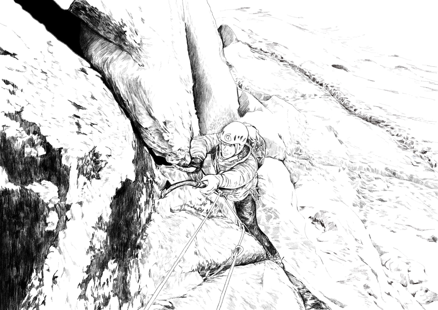 Climbing Illustration Commission