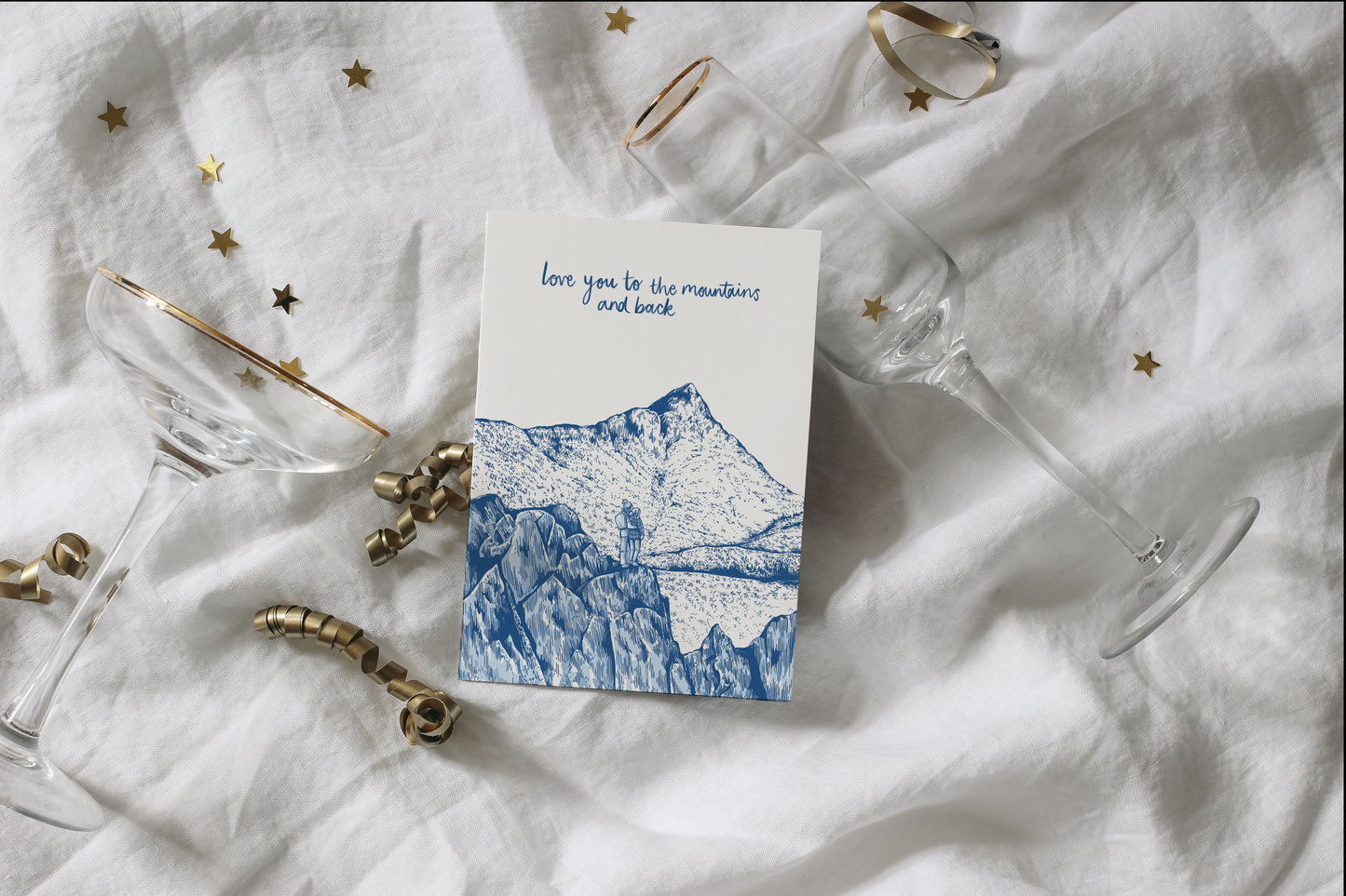 'Love You To The Mountains And Back' Greeting Card