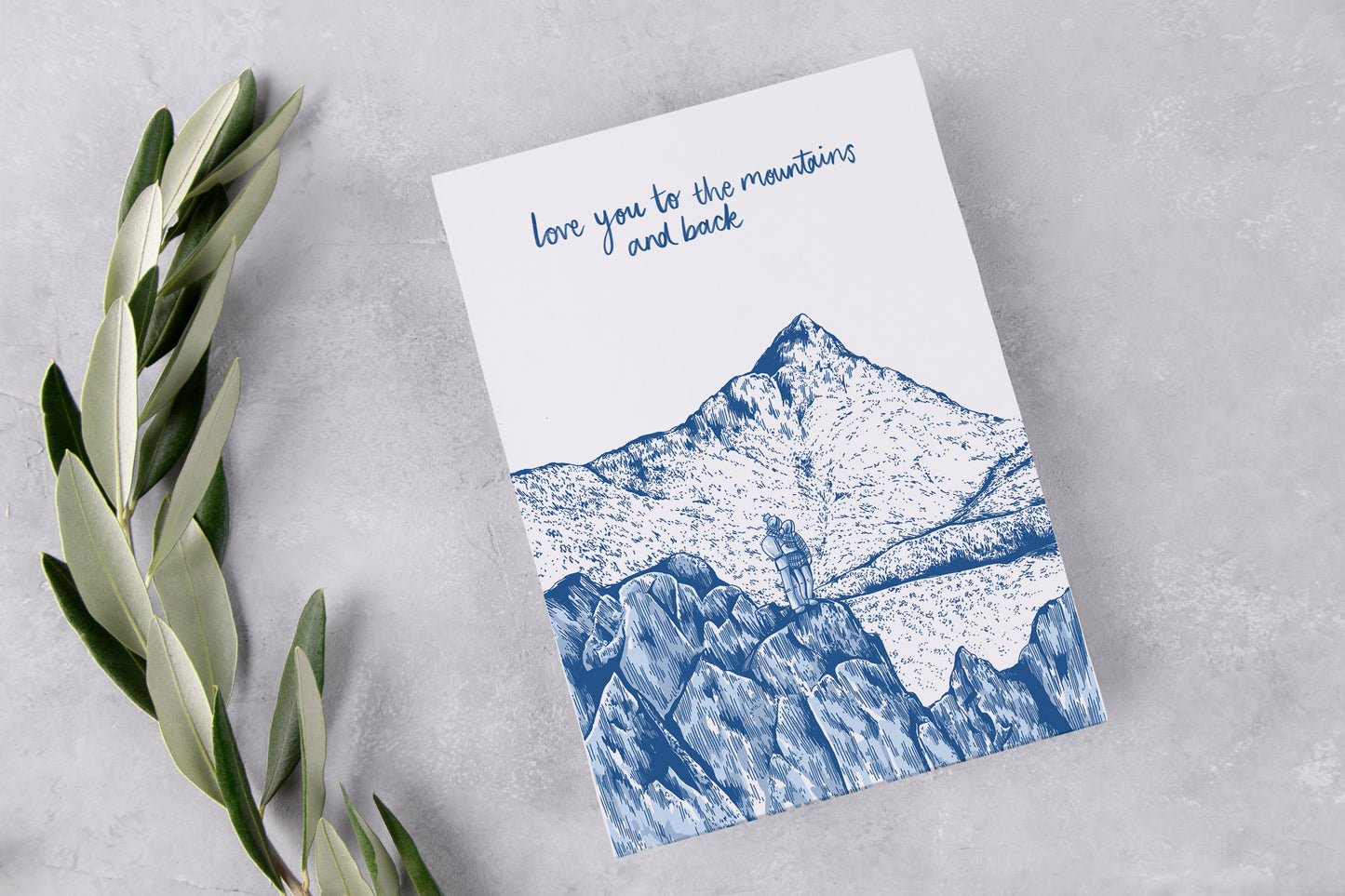 'Love You To The Mountains And Back' Greeting Card