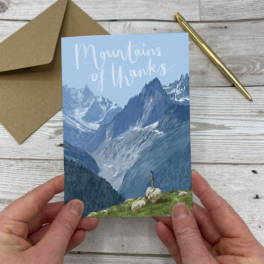 Mountains of Thanks Card