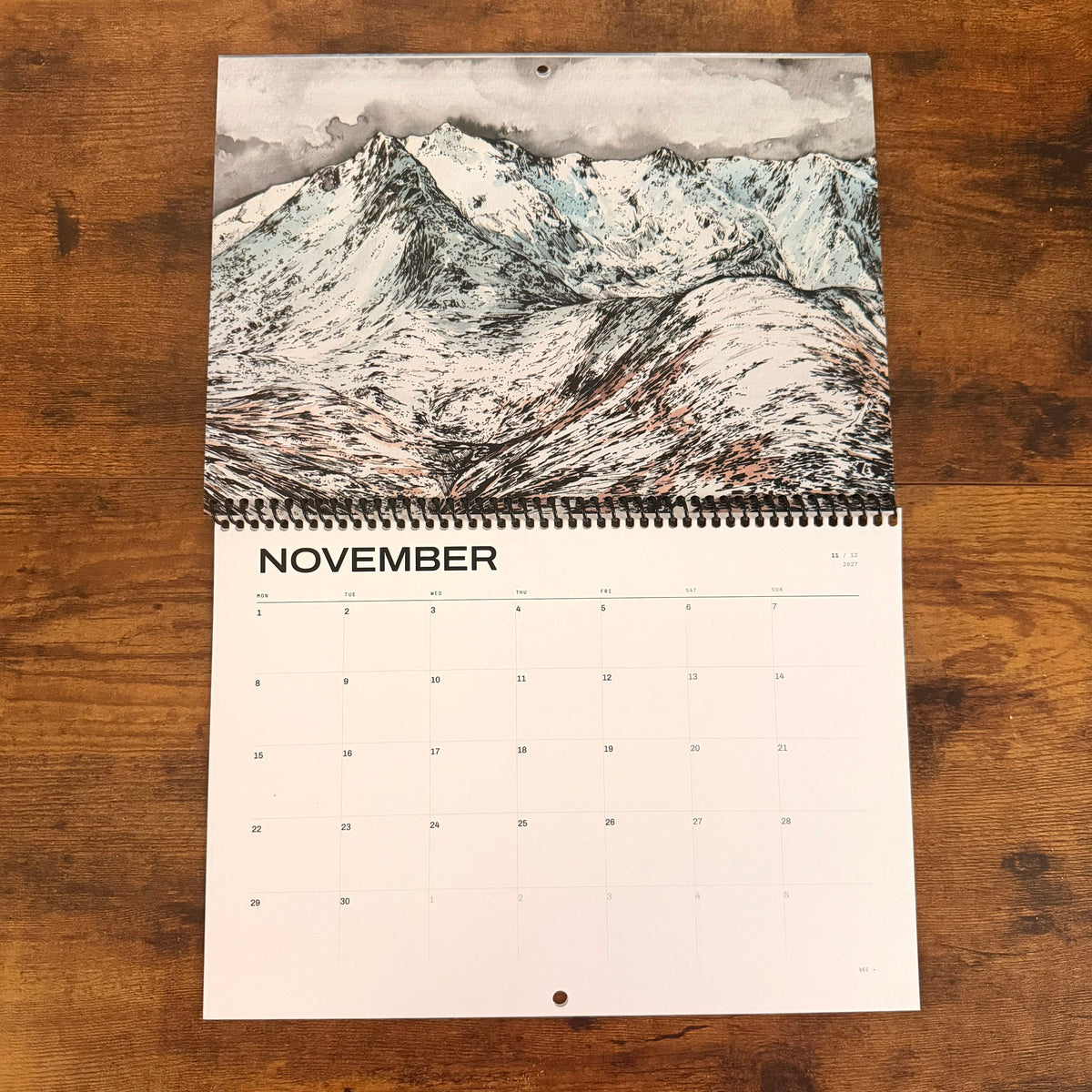 2027 Scottish Mountainscape Calendar