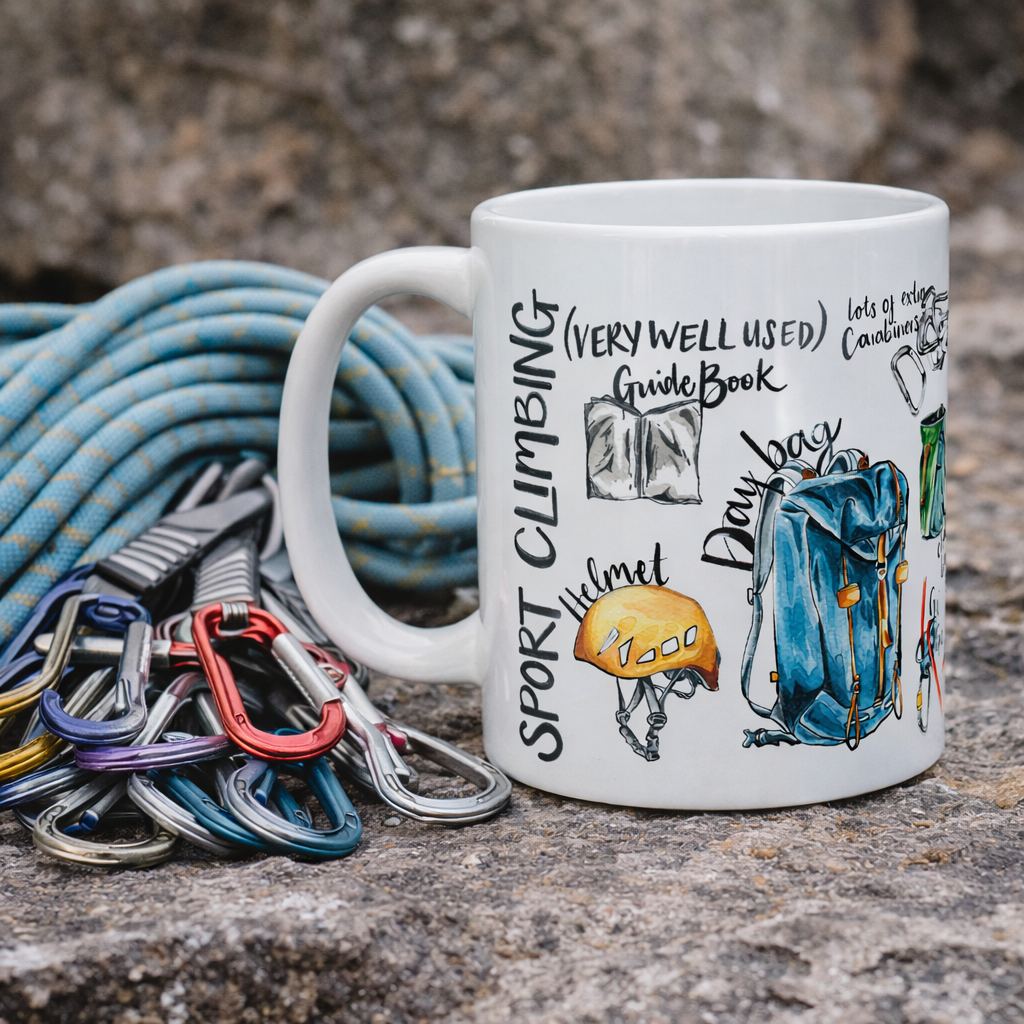 Sport Climbing Ceramic Mug