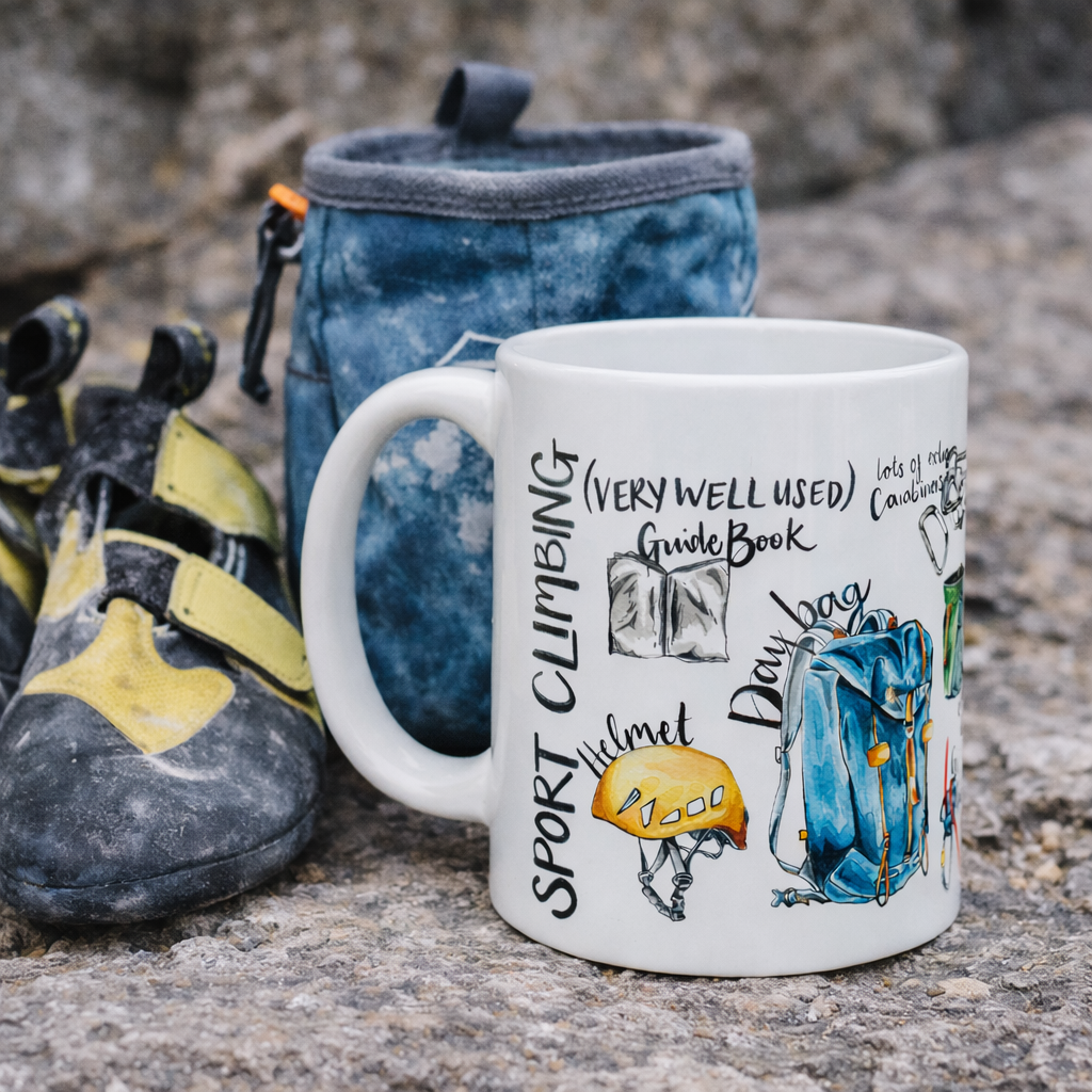 Sport Climbing Ceramic Mug