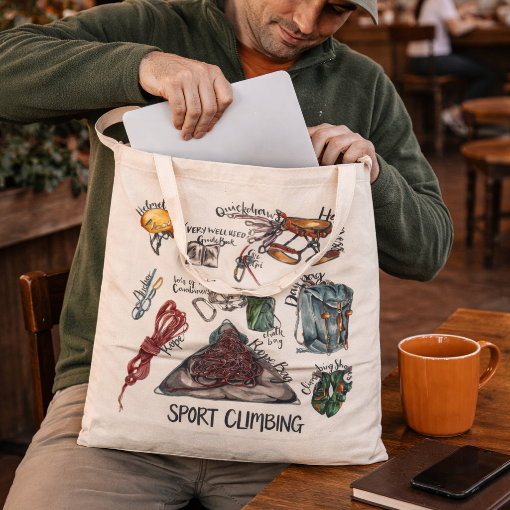 Sport Climbing Tote Bag