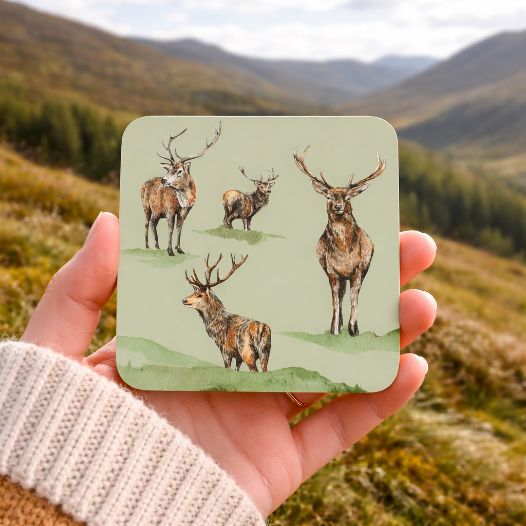 Highland Stag Coaster
