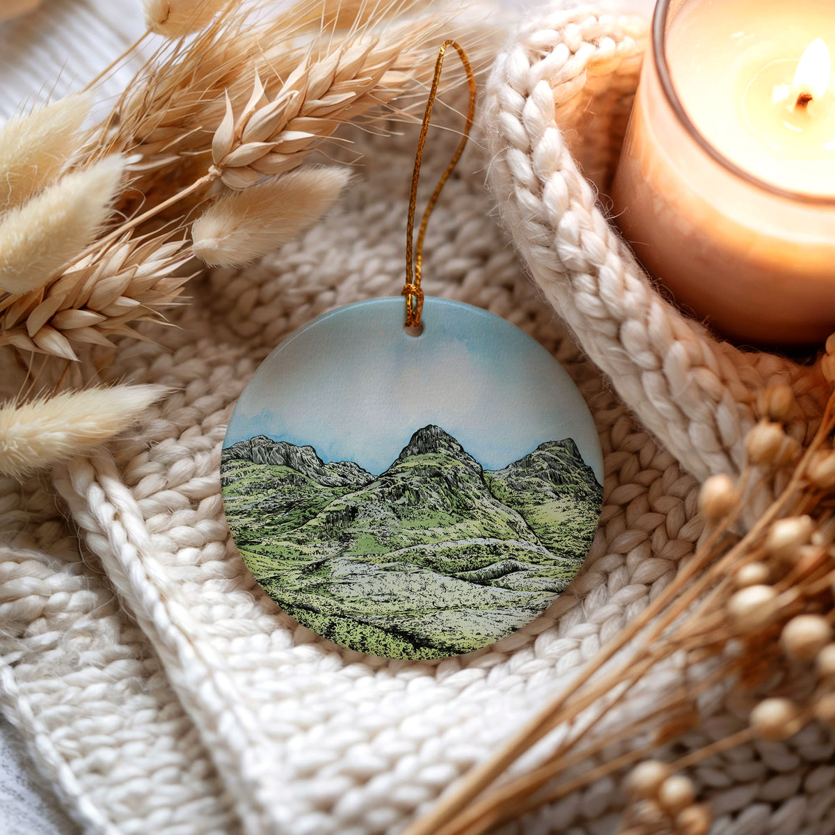 Three Sisters Of Glencoe Ceramic Christmas Decoration