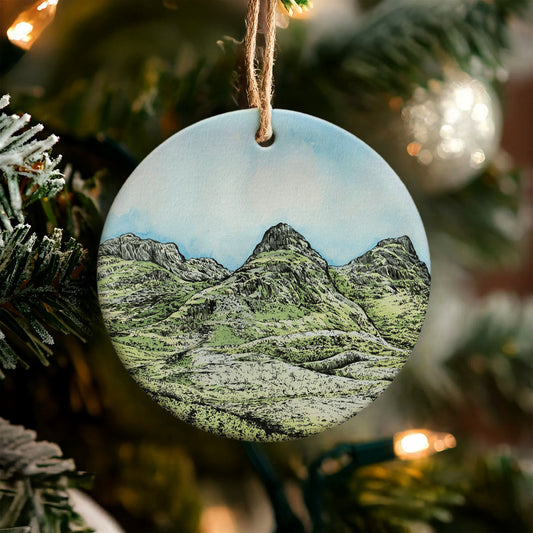 Three Sisters Of Glencoe Ceramic Christmas Decoration