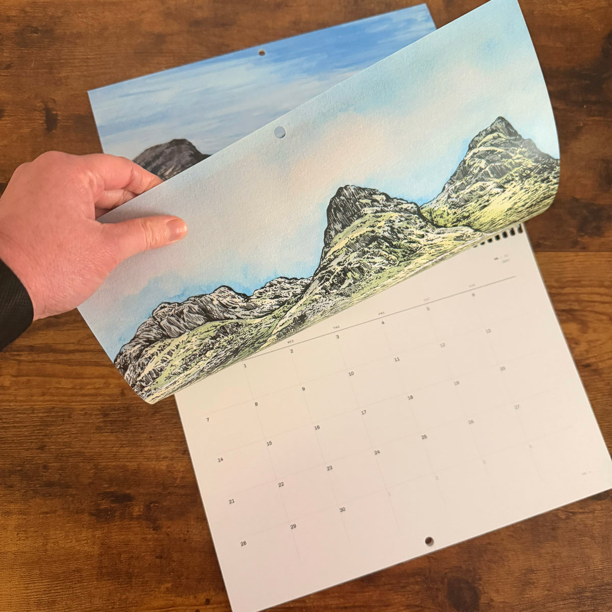 2027 Scottish Mountainscape Calendar