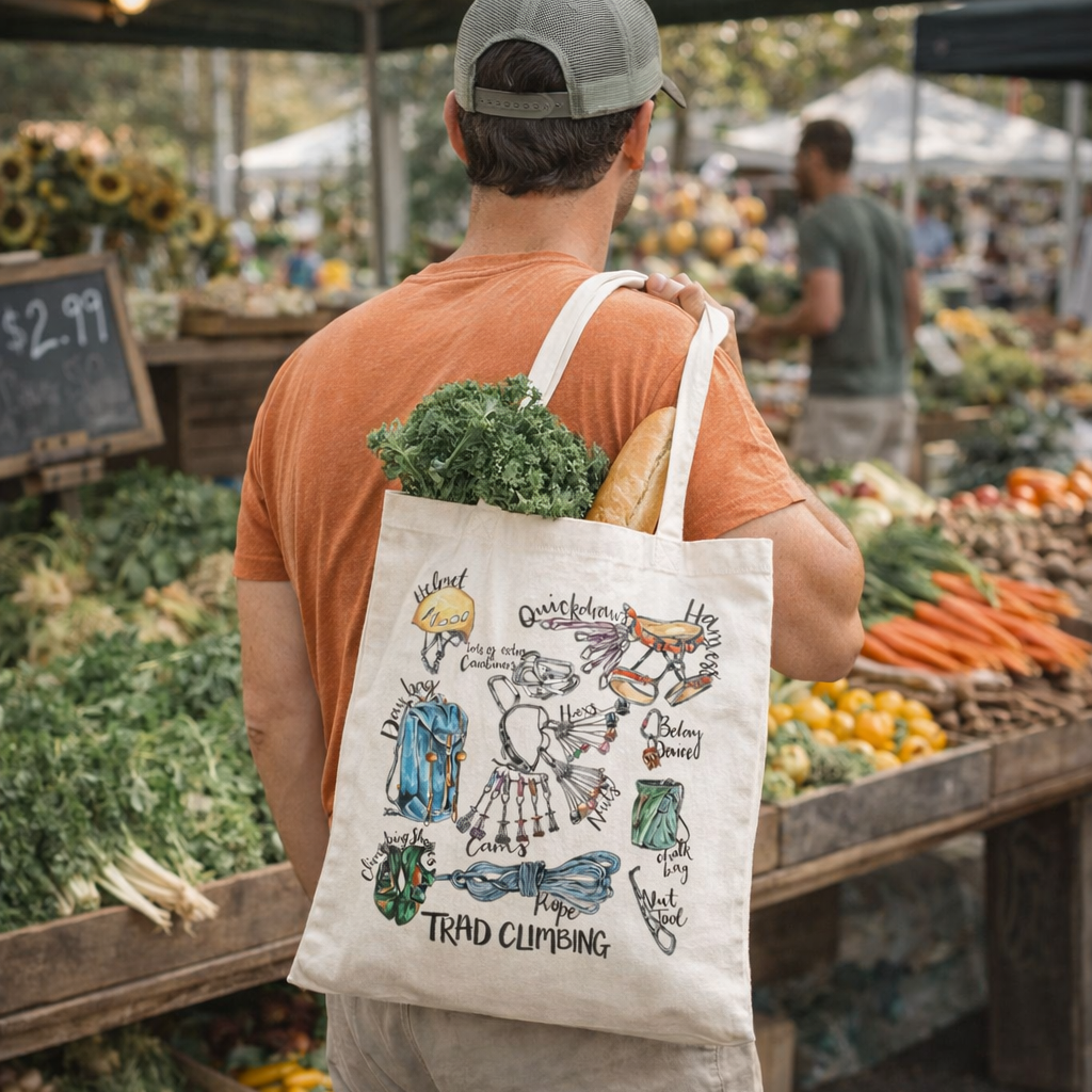 Trad Climbing Tote Bag