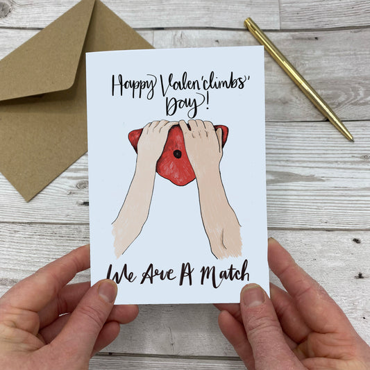 Valentine's Day Climbing Greeting Card