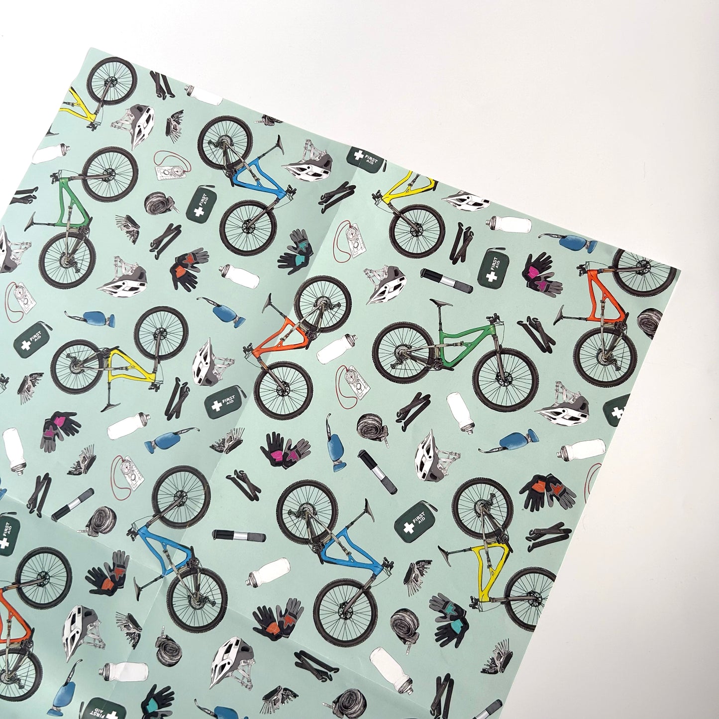 Mountain Biking Wrapping Paper