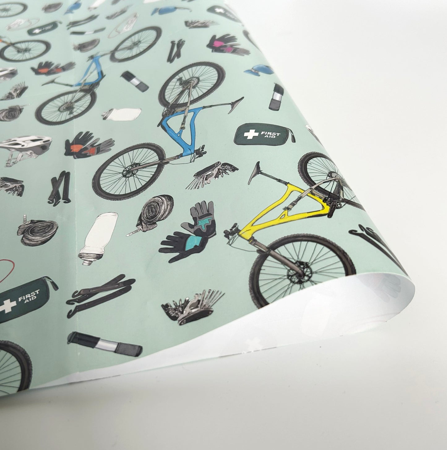 Mountain Biking Wrapping Paper