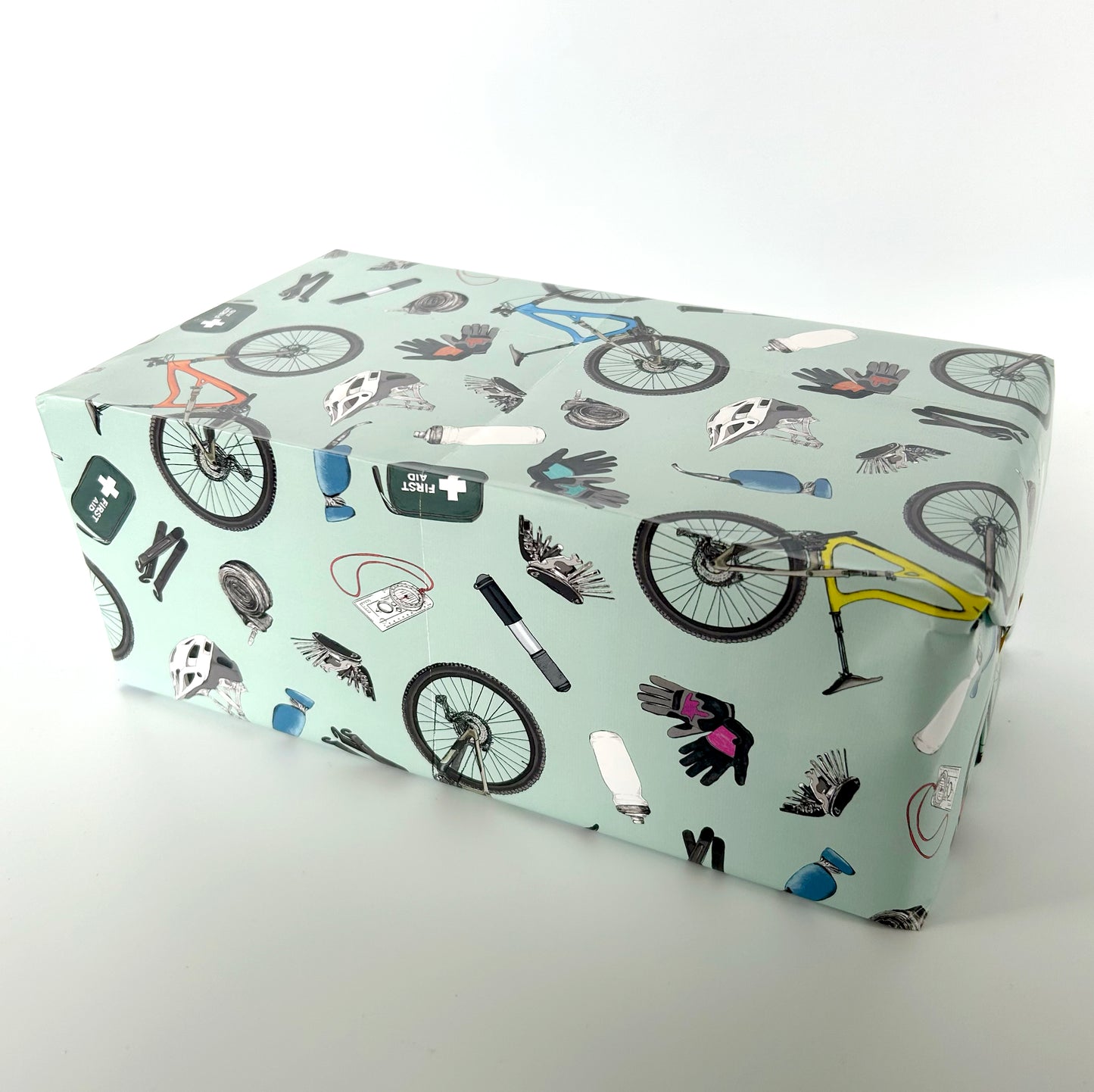 Mountain Biking Wrapping Paper