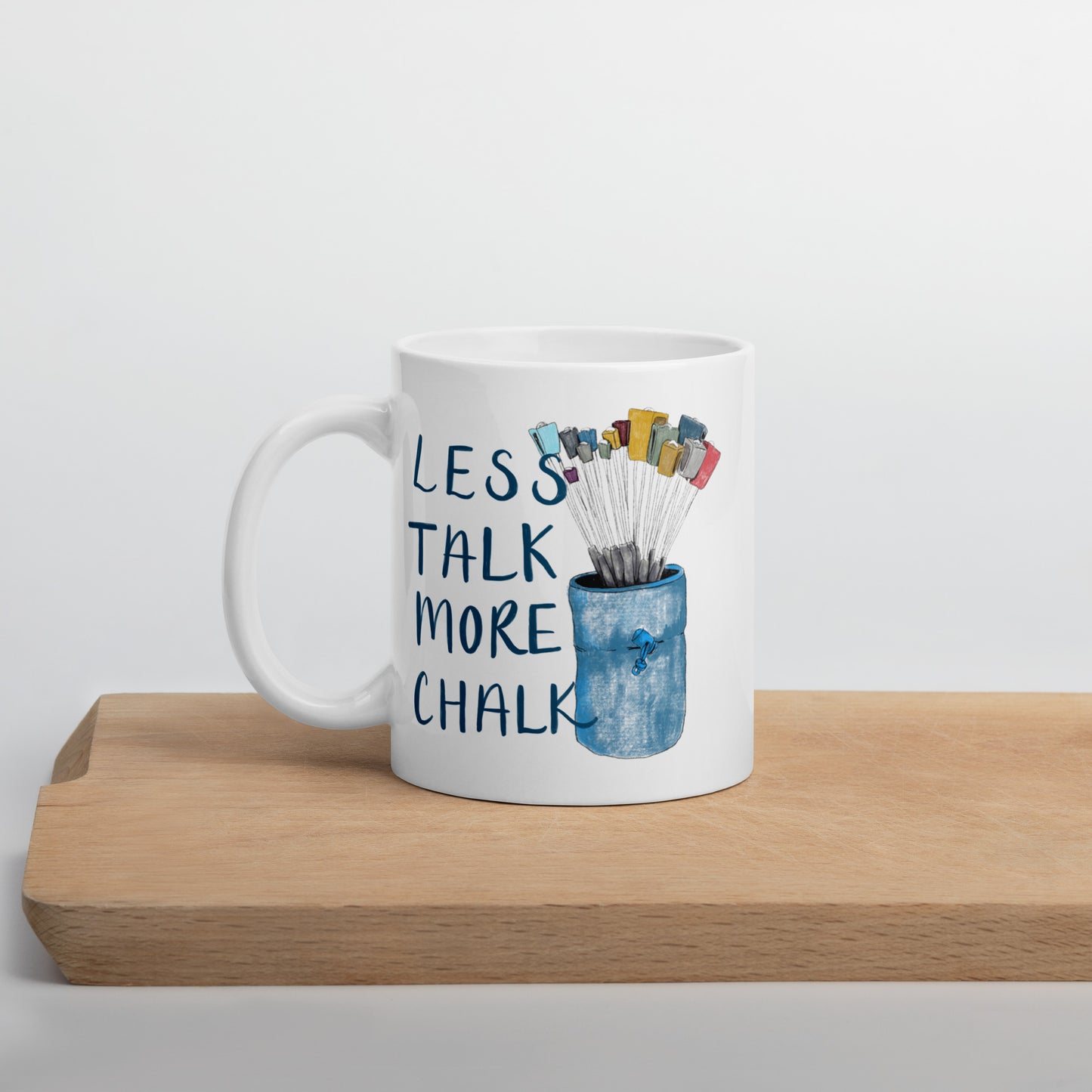 Less Talk, More Chalk Climbing Pun Ceramic Mug