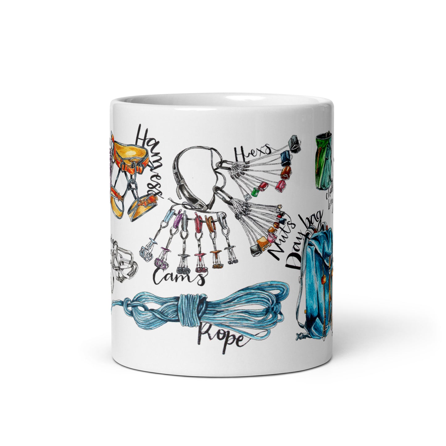 Trad Rock Climbing Ceramic Mug