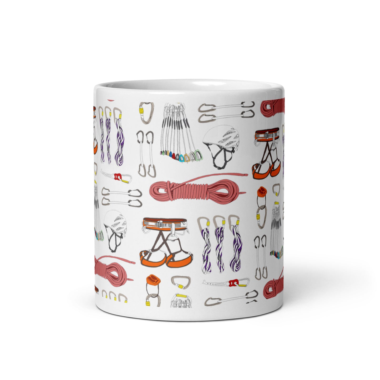 Rock Climbing Gear Ceramic Mug