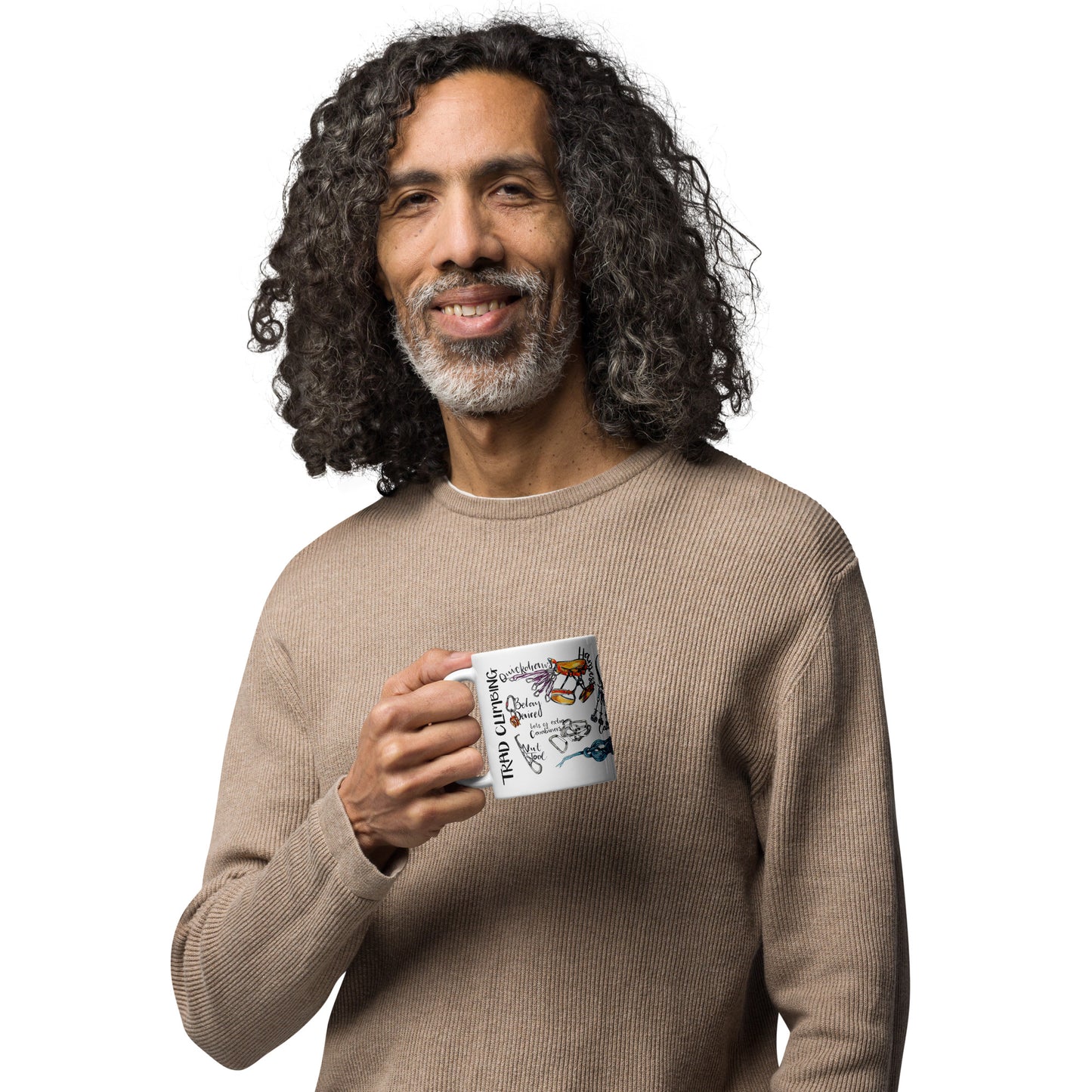 Trad Rock Climbing Ceramic Mug