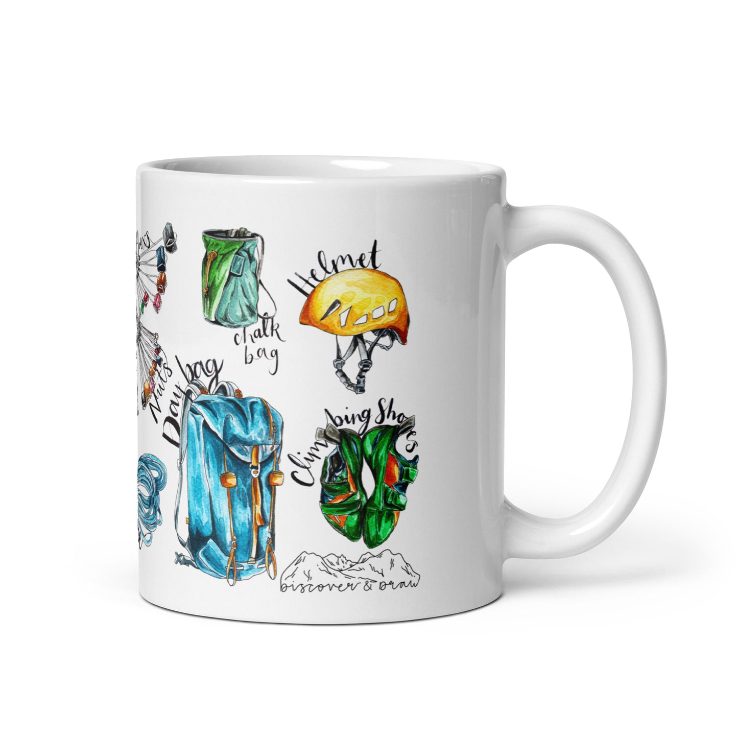 Trad Rock Climbing Ceramic Mug