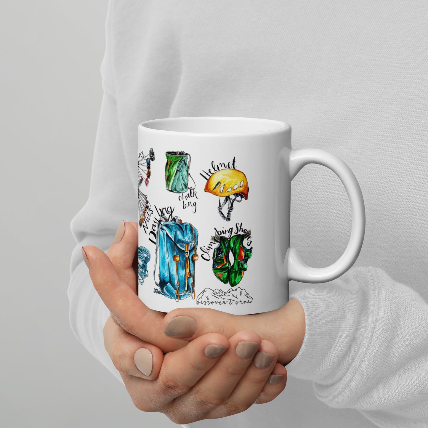Trad Rock Climbing Ceramic Mug
