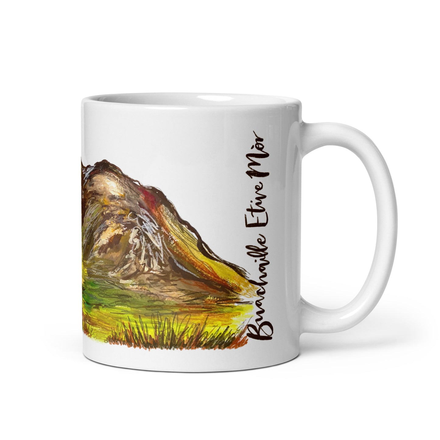 Buachaille Etive Mòr Little White House Ceramic Mug