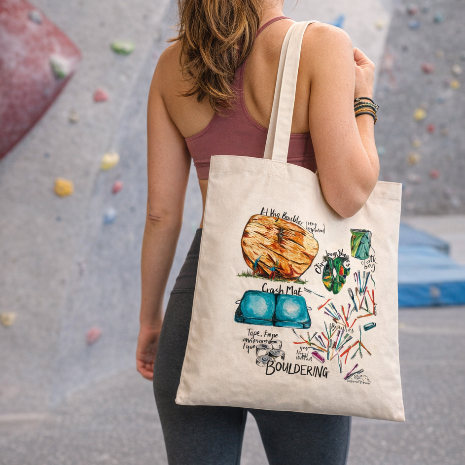 Bouldering Tote Bag