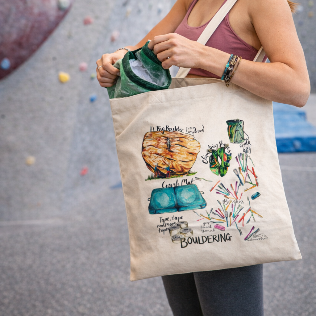 Bouldering Tote Bag