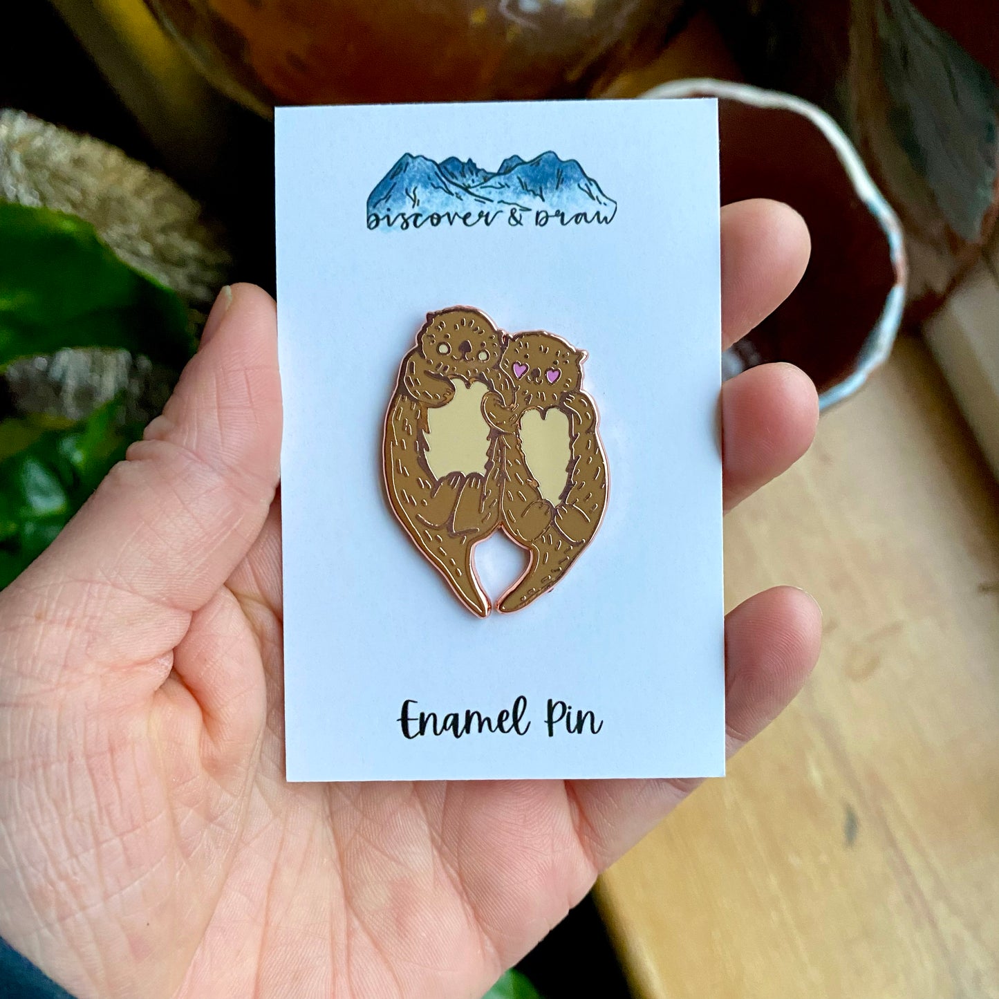 Otter Pair Enamel Pin