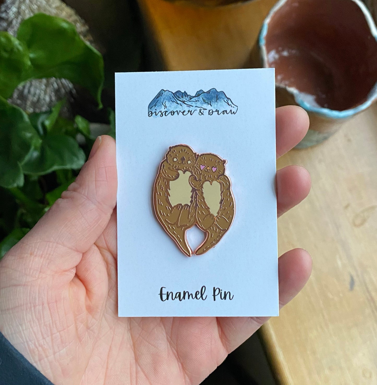 Otter Pair Enamel Pin