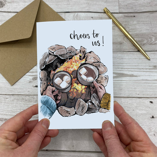 Cheers To Us Greeting Card