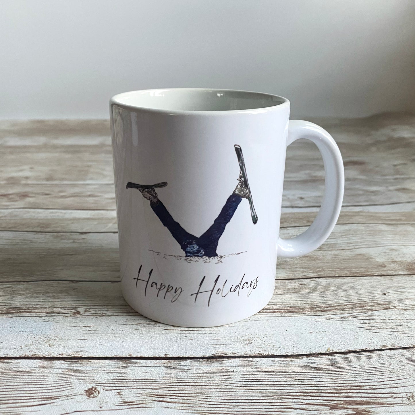 Christmas Skiing Mug