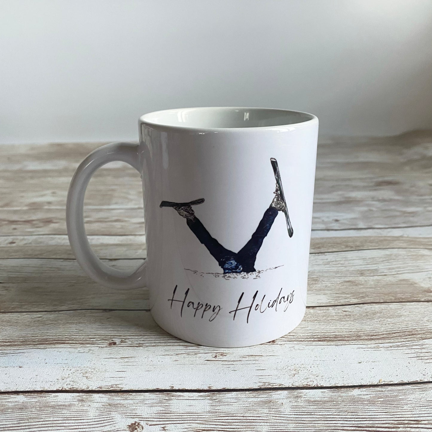 Christmas Skiing Mug