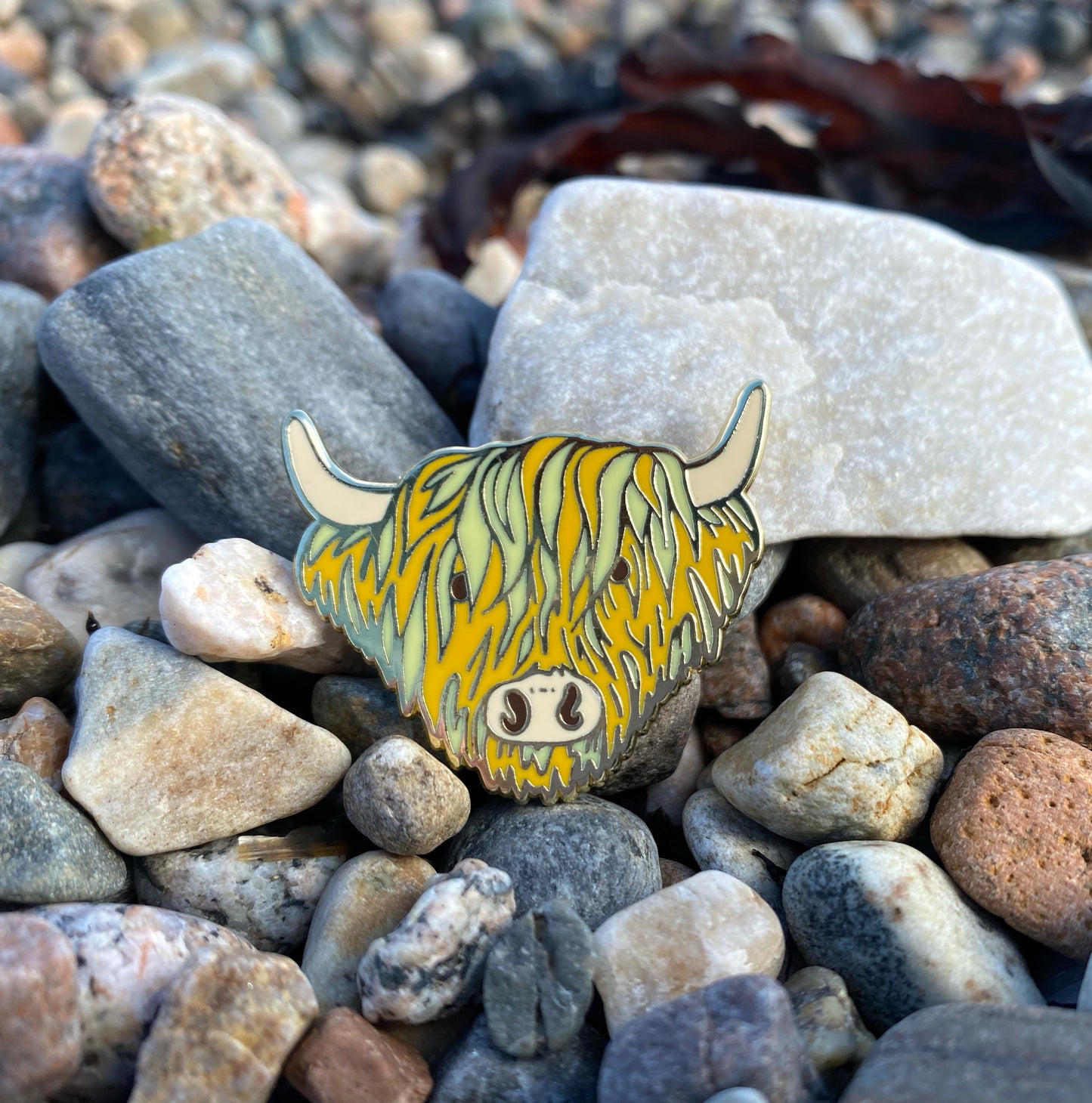 Highland Cow Enamel Pin