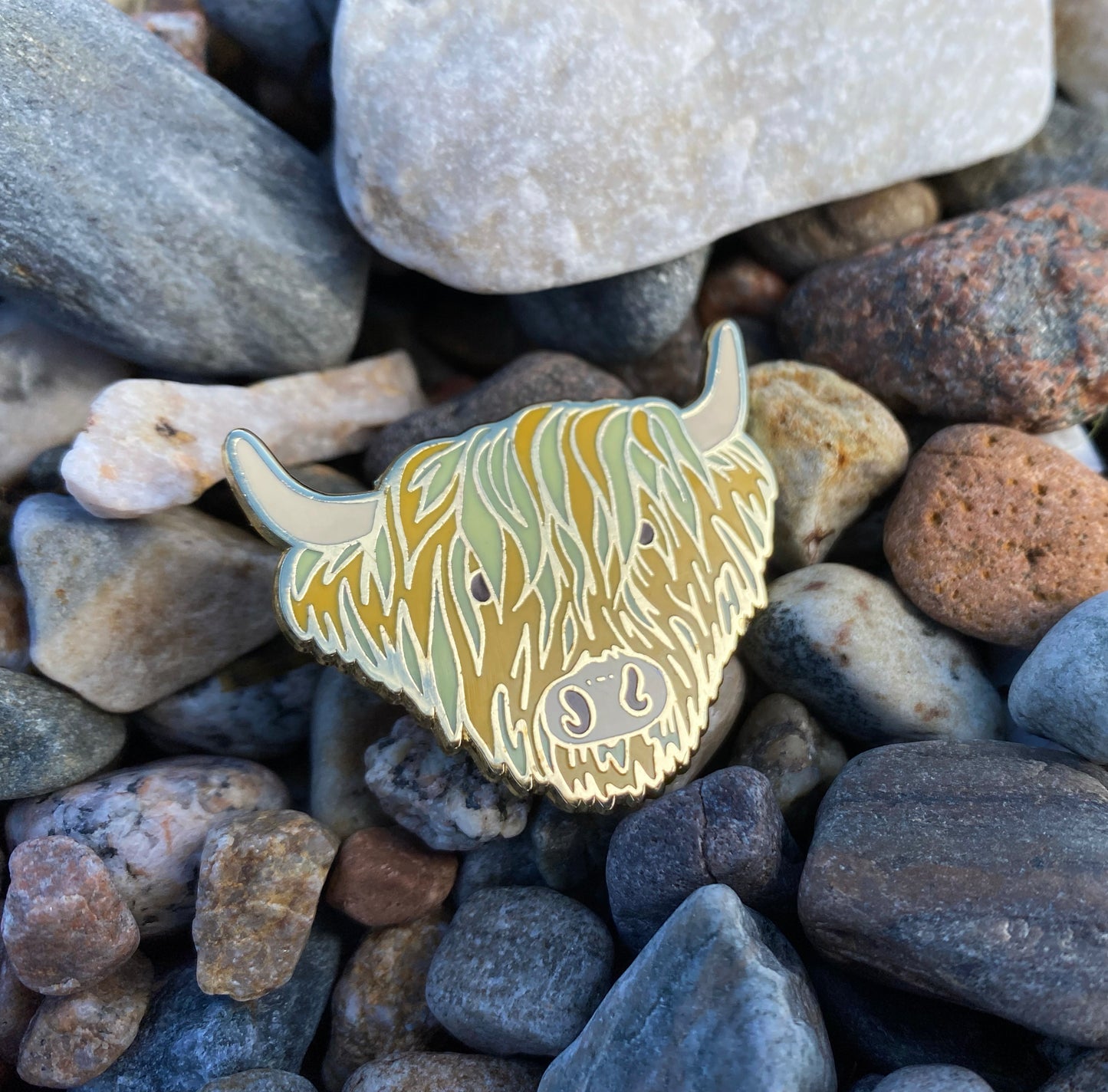 Highland Cow Enamel Pin