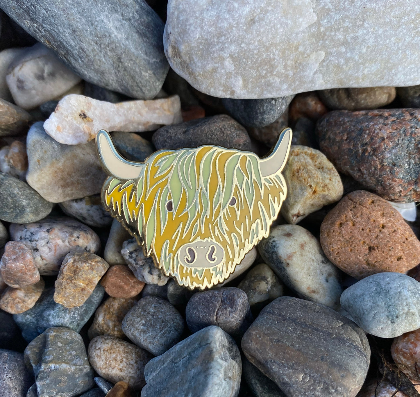 Highland Cow Enamel Pin