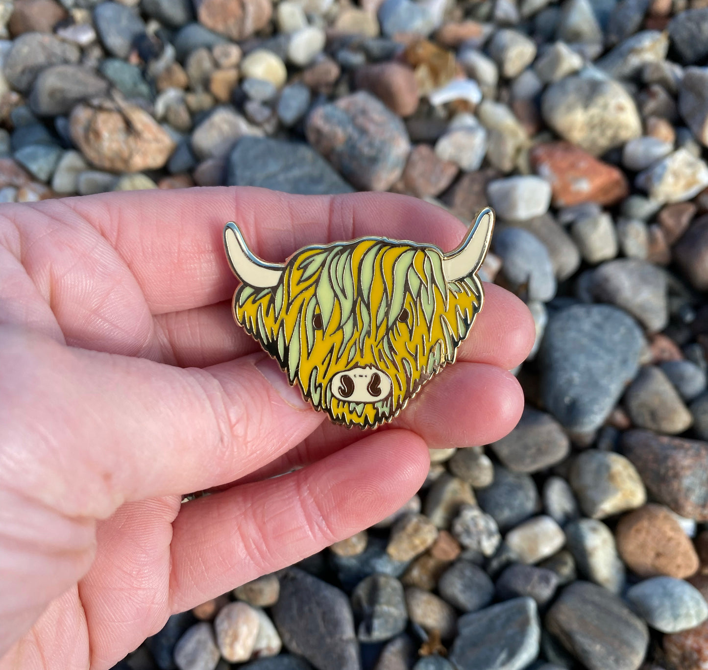 Highland Cow Enamel Pin