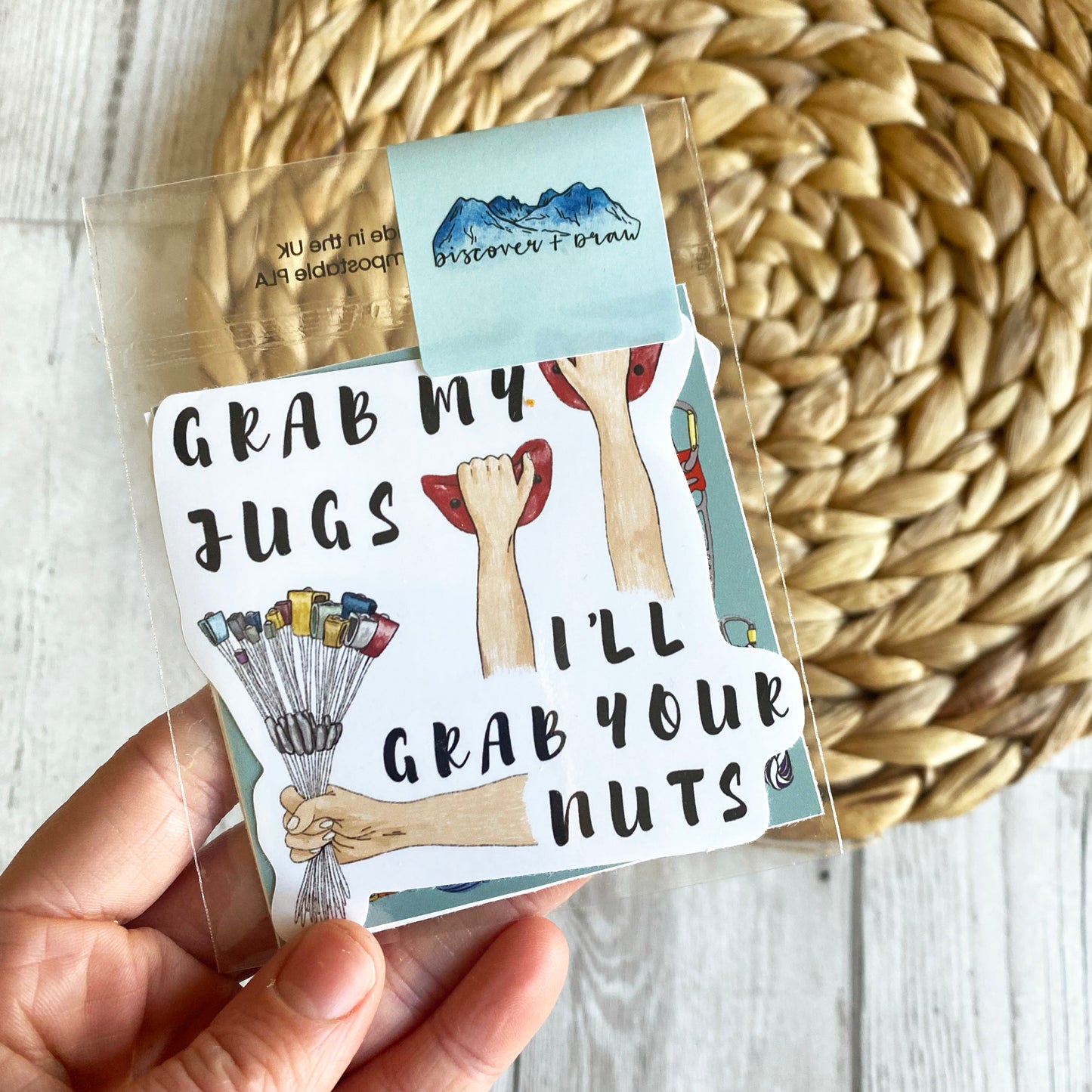 Climbing Pun Sticker Set