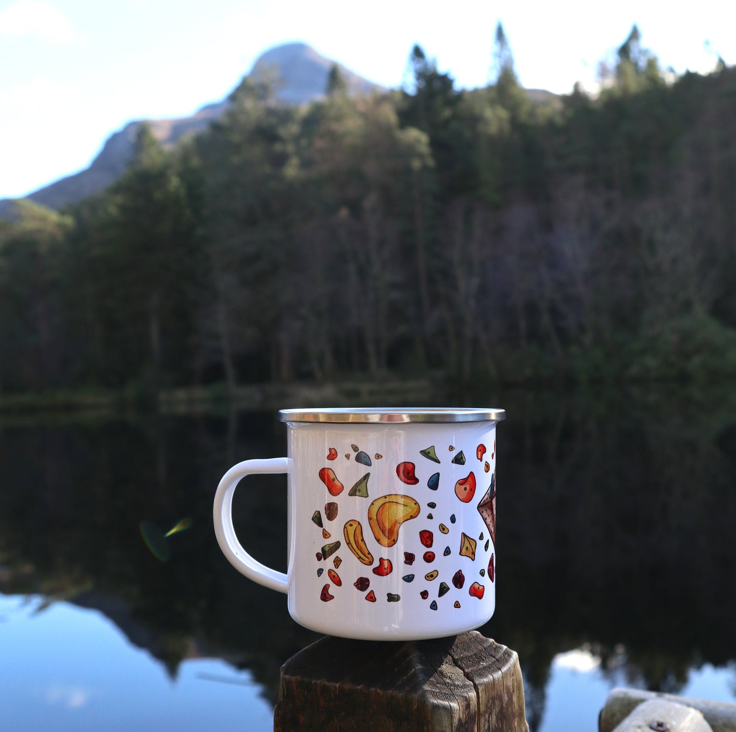 Climbing Holds Enamel Mug