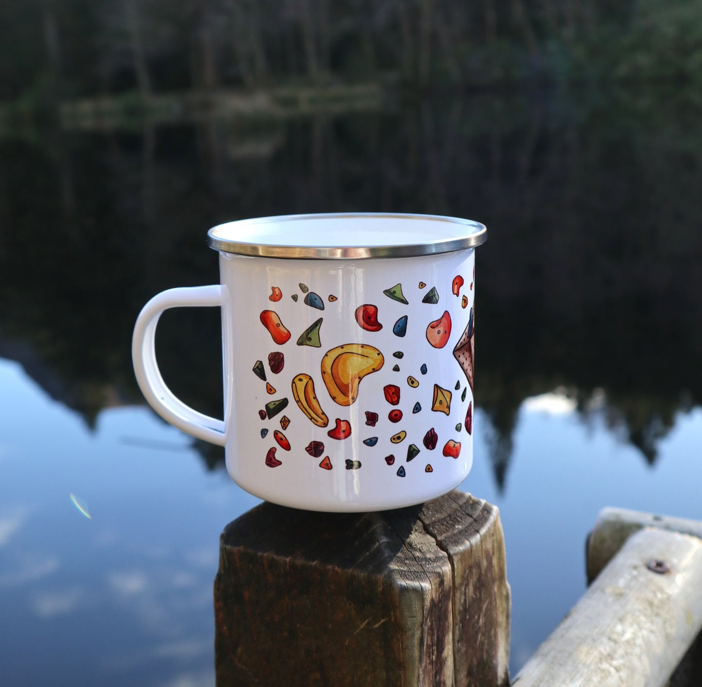 Climbing Holds Enamel Mug