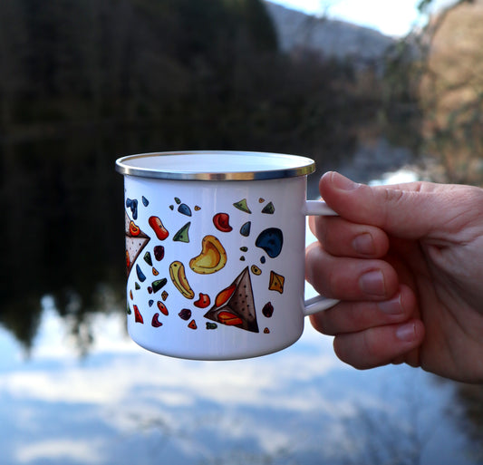 Climbing Holds Enamel Mug