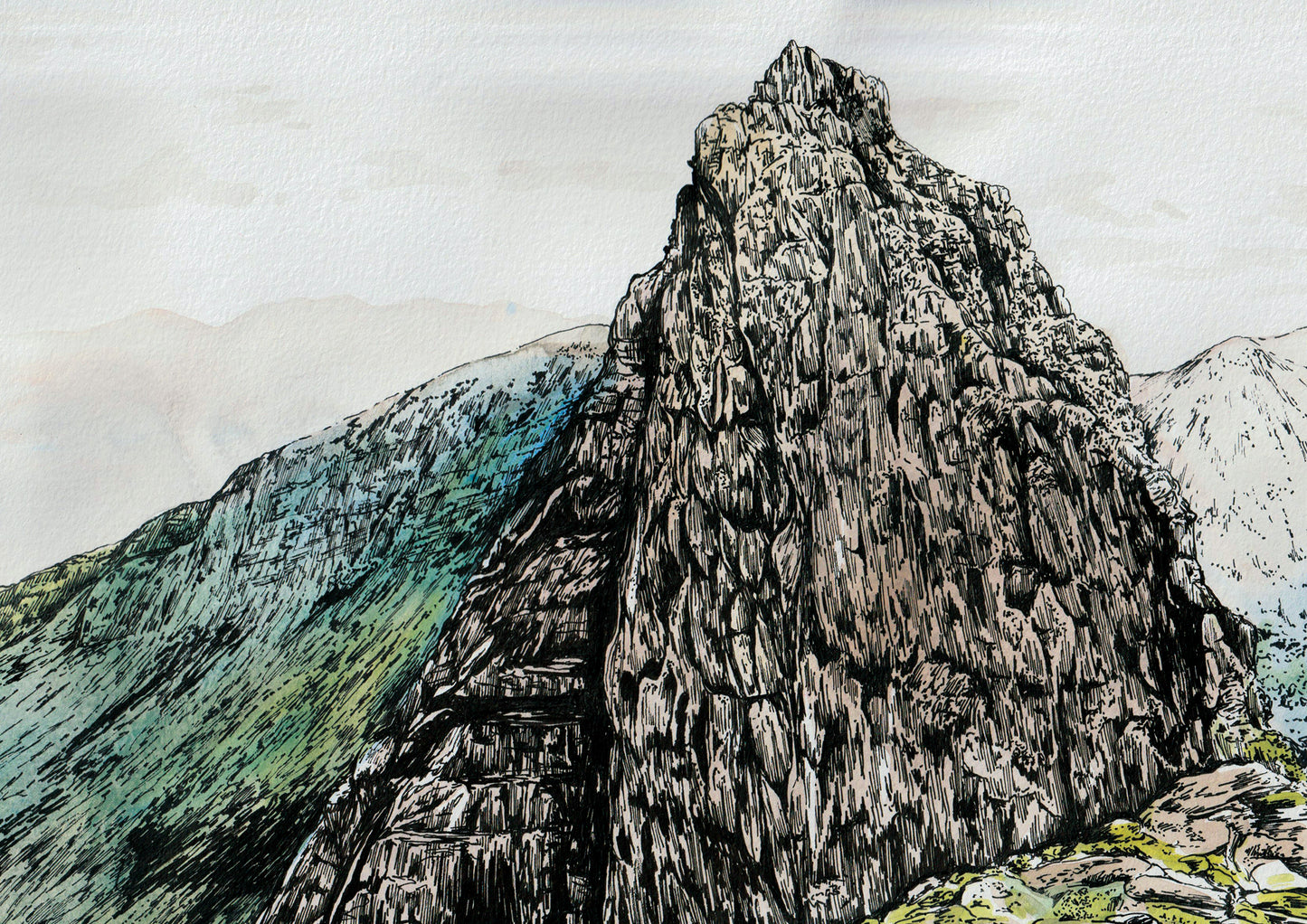 Original An Teallach Watercolour Painting