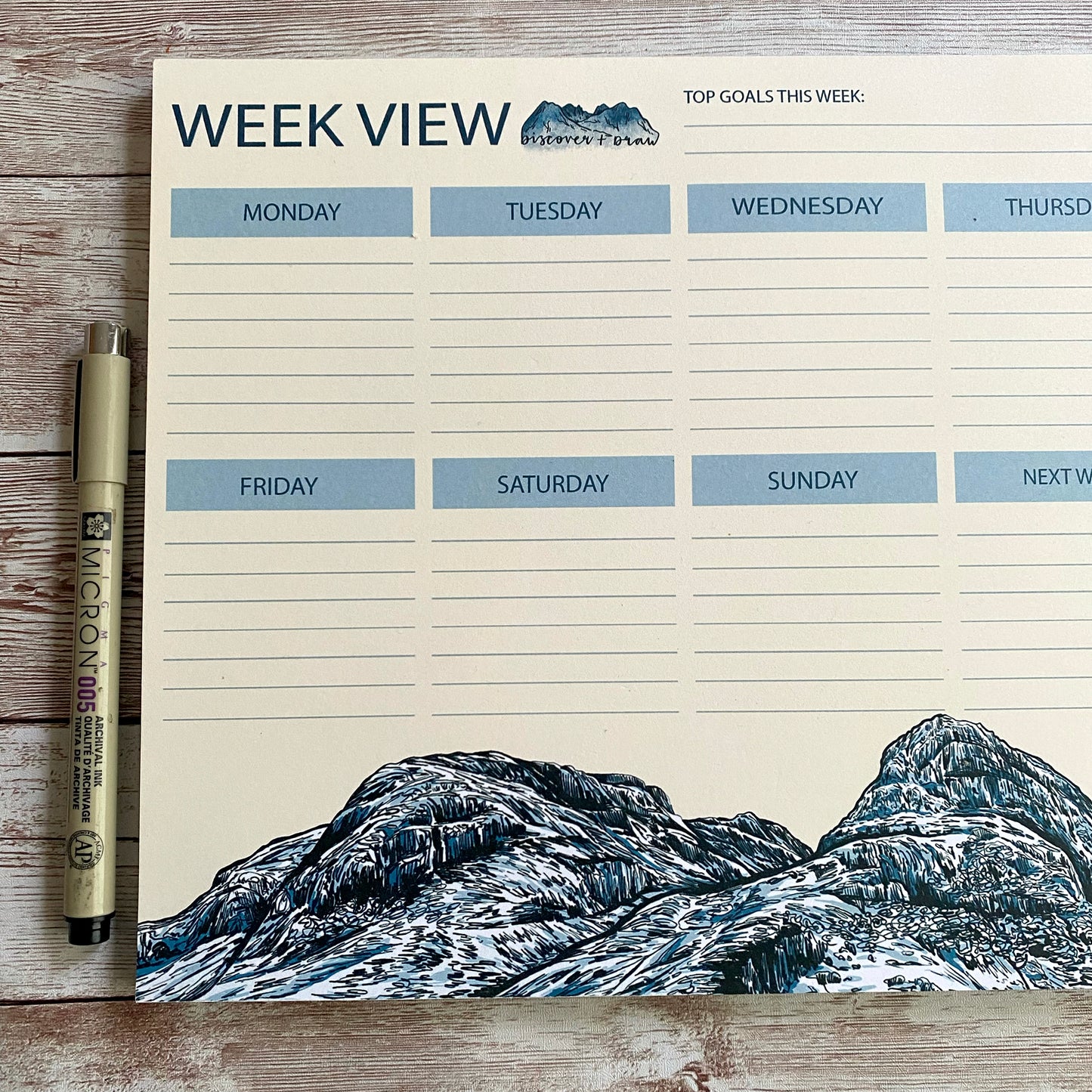 Mountain Weekly Planner