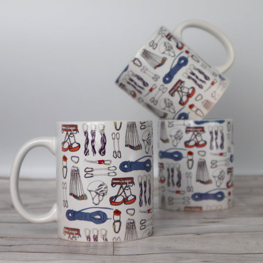 Rock Climbing Climbing Gear Ceramic Mug