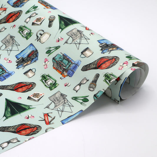 Camping Wrapping Paper