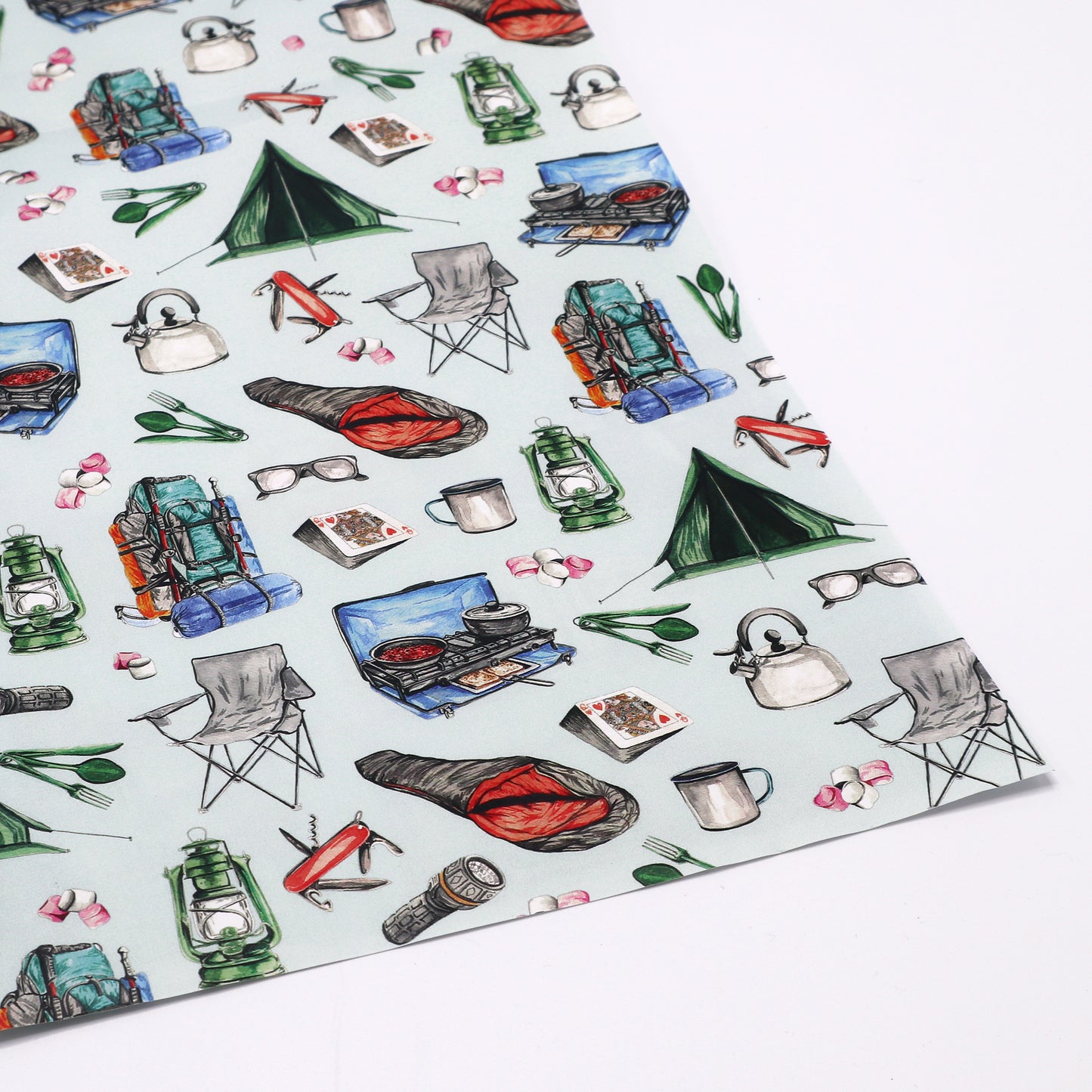 Camping Wrapping Paper