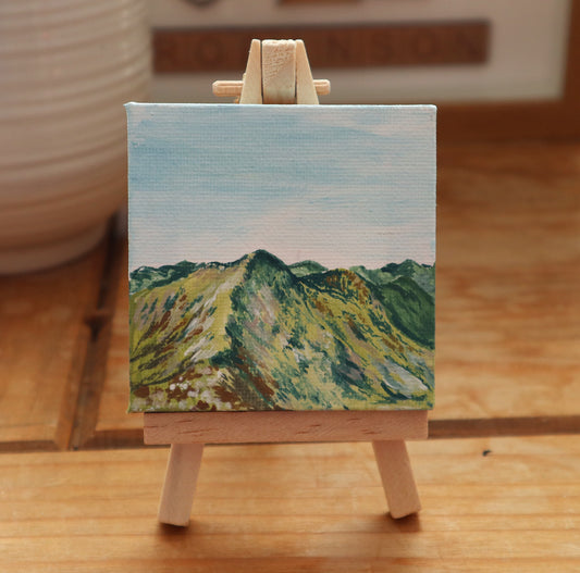 Day 20 - 7x7cm Mini Canvas - The Mamores