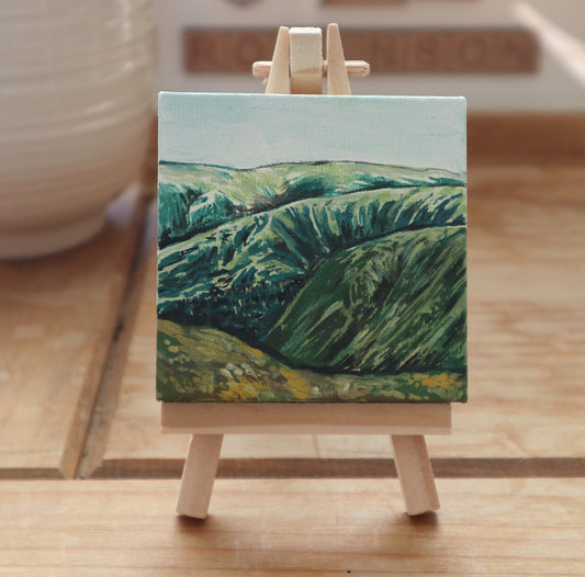 Day 22 - 7x7cm Mini Canvas -  Southern Cairngorms